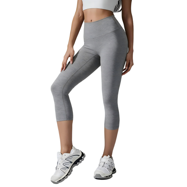 Grey Cropped Leggings - Versatile & Comfortable